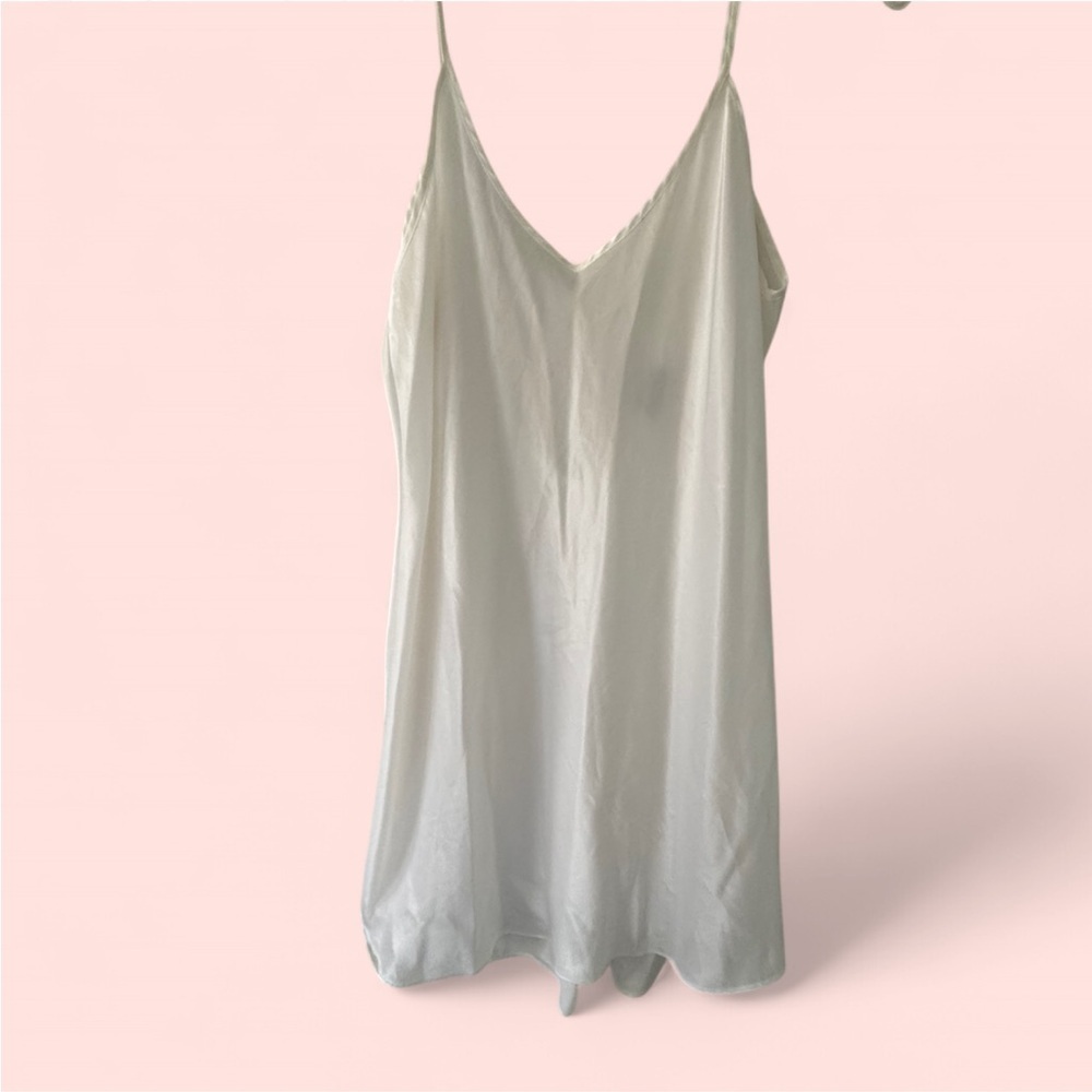 Vintage Miss Dior Elegant White Slip Dress/ lingerie Size medium